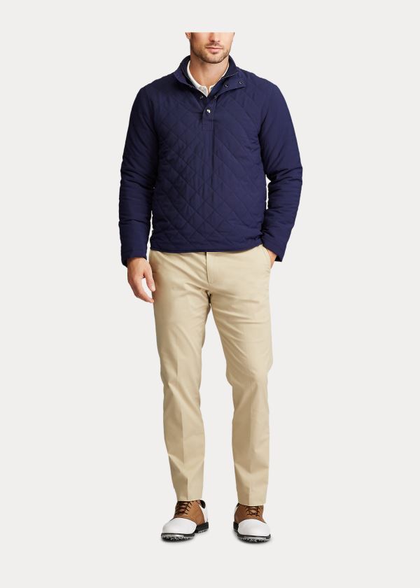 Pullover Ralph Lauren Hombre Azul Marino - Quilted Stretch - WEAVD7814